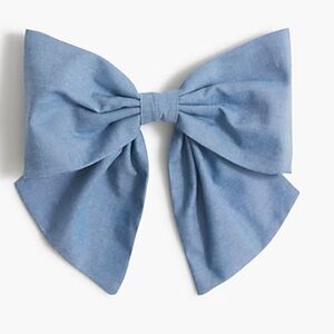J. Crew Factory Chambray Bow Barrette